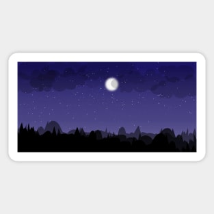 The Night View Sticker